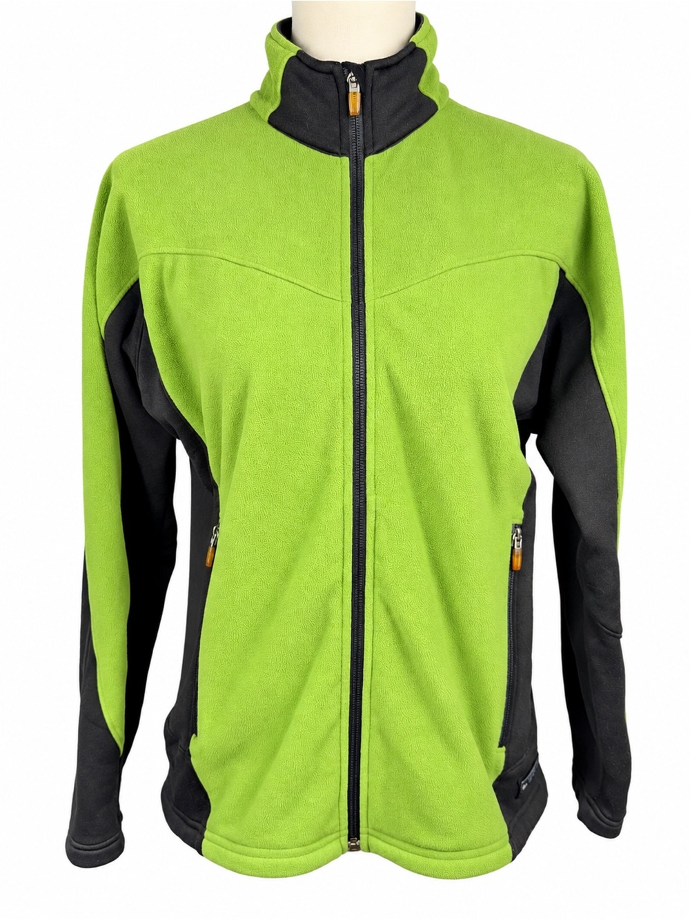 REI Women’s Medium Green Black Colorblock Full Zip Fleece Jacket